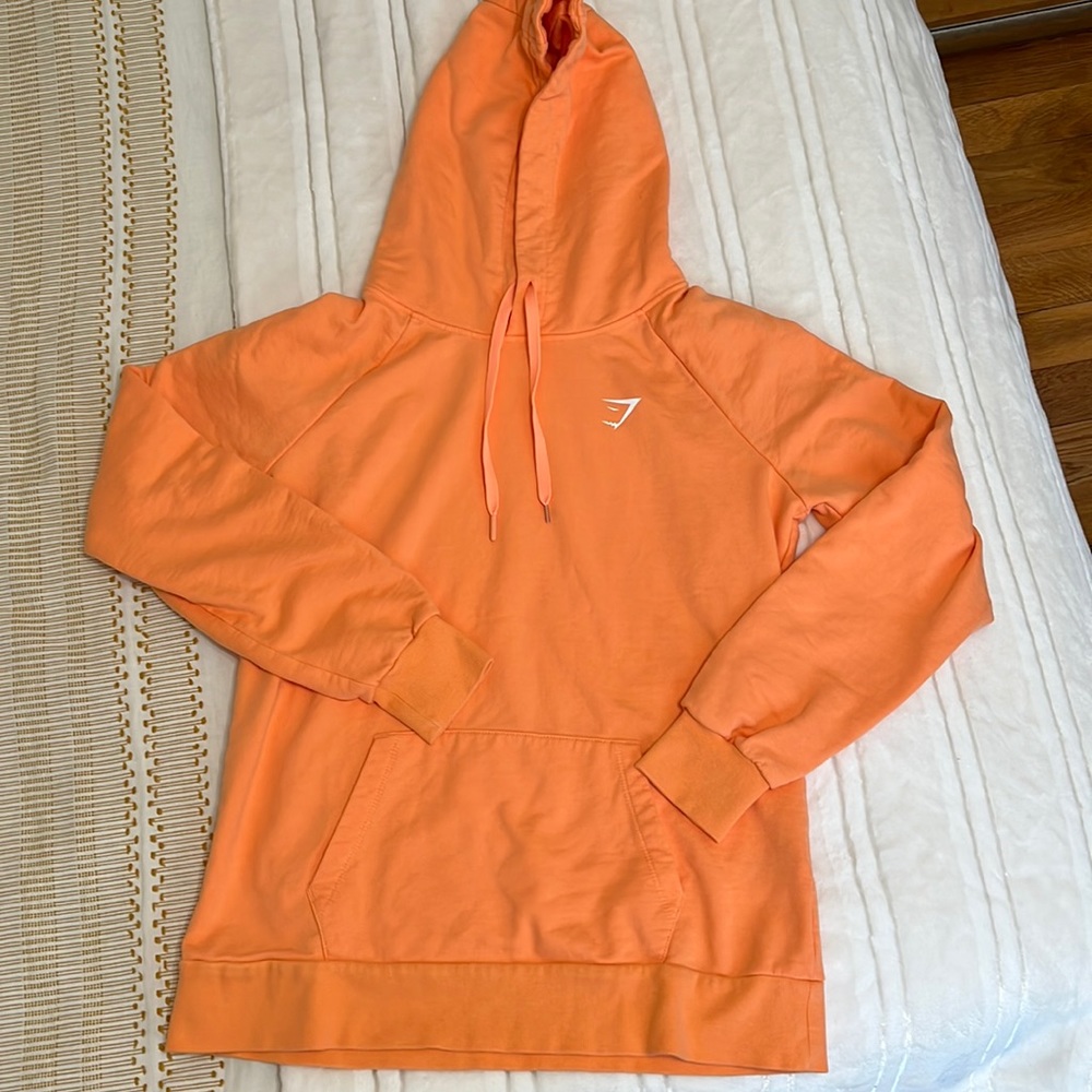 Orange gymshark hoodie